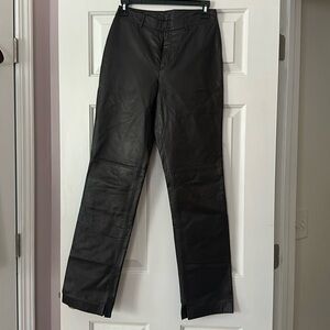 Vintage Nine West 100% leather straight leg pants